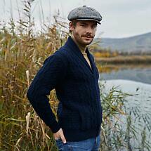 Irish Cardigan | Mens Aran Knit Zipper Cardigan Product Image
