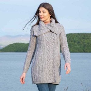 Clsa10111-irish-merino-wool-classic-aran-cable-knit-ladies-coat-ls-3 ...