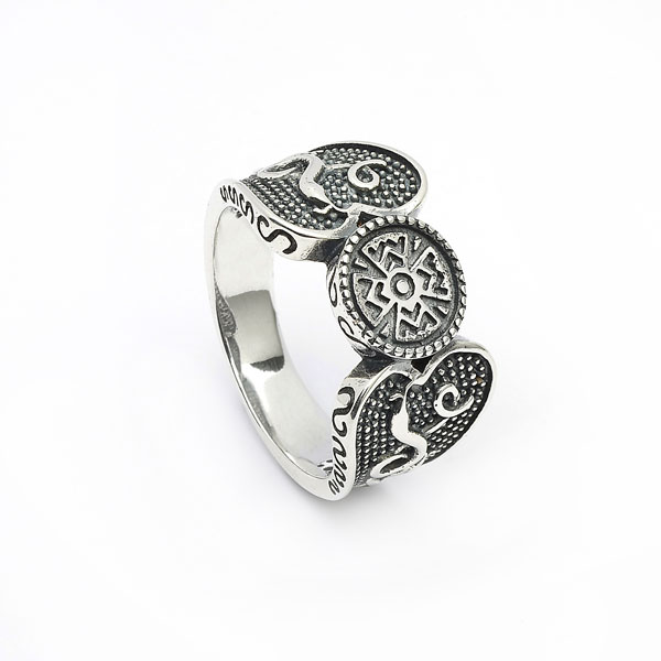 Celtic Ring - Antiqued Sterling Silver Celtic Warrior Irish Ring at ...