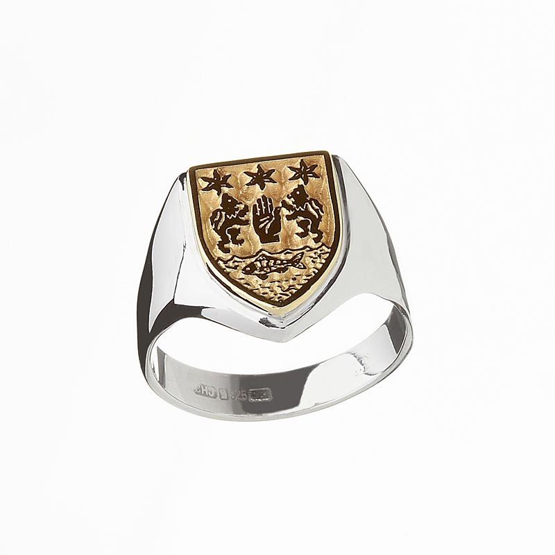 Irish Ring - Coat of Arms Sterling 