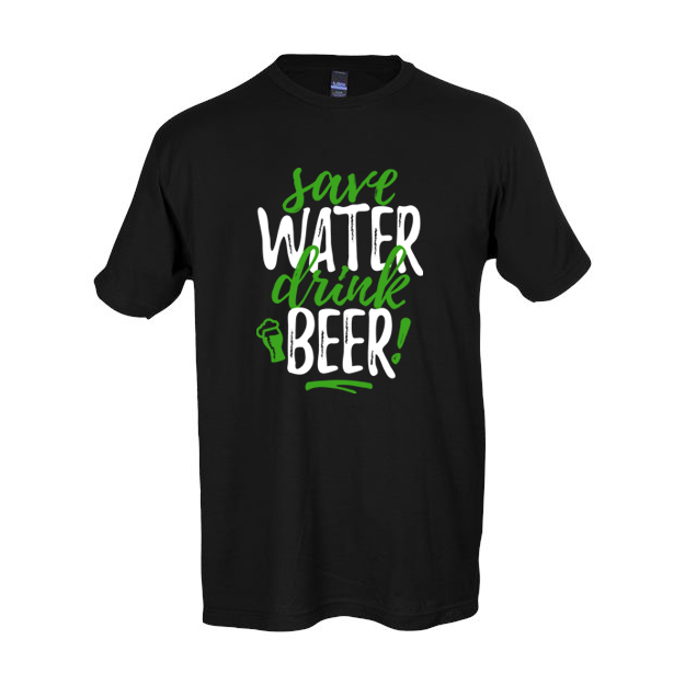 Irish T-Shirt | Save Water Drink Beer Tee at IrishShop.com | CLIM10617