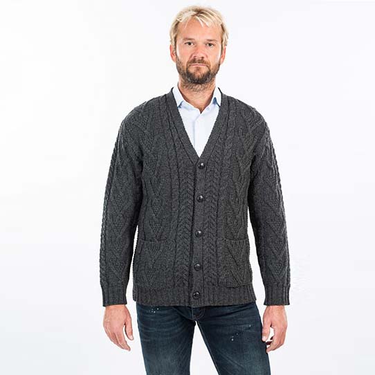 Mens Cable Knit cardigan