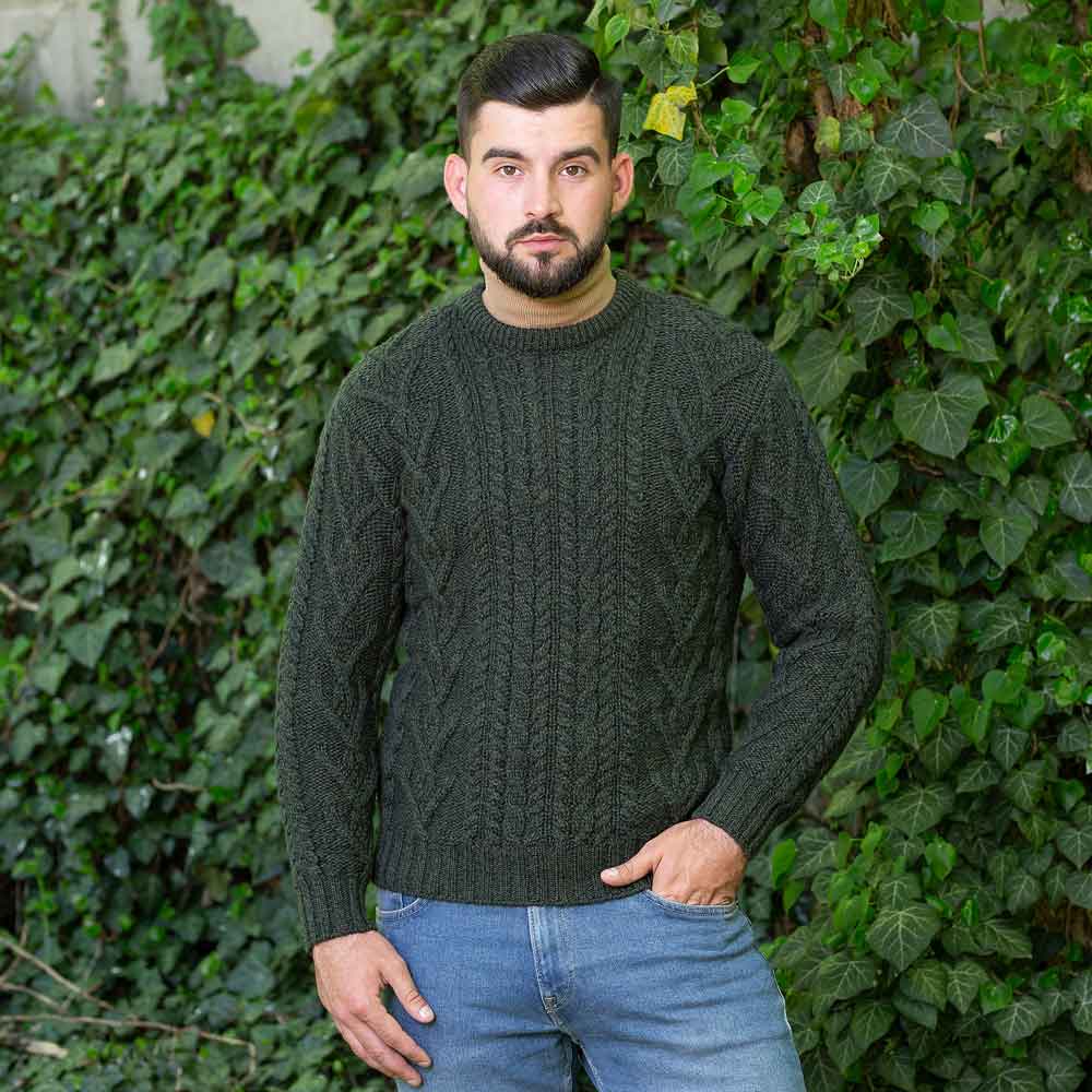Crewneck Wool Knit Sweater