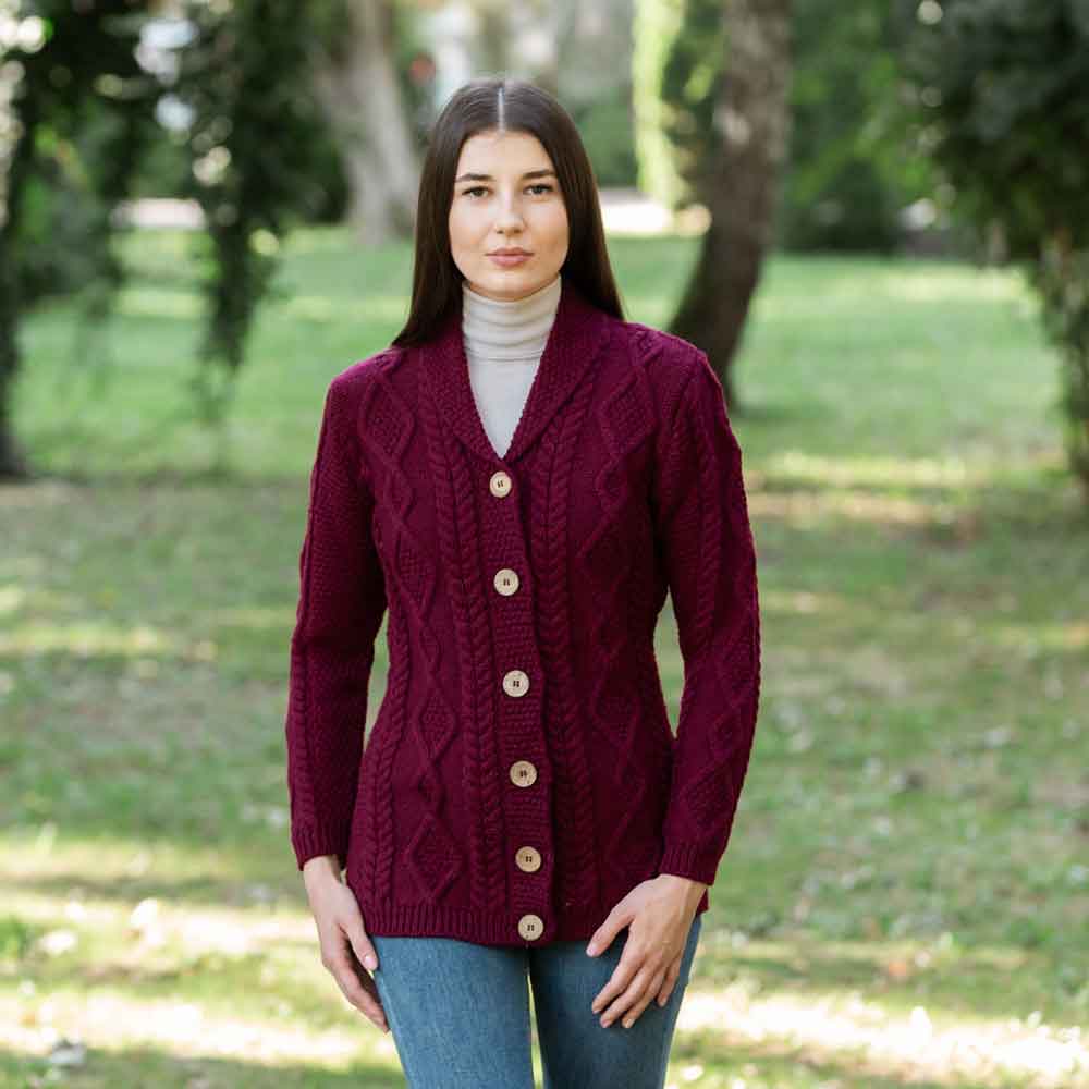 Shawl Collar for Women – IrelandsEye Knitwear