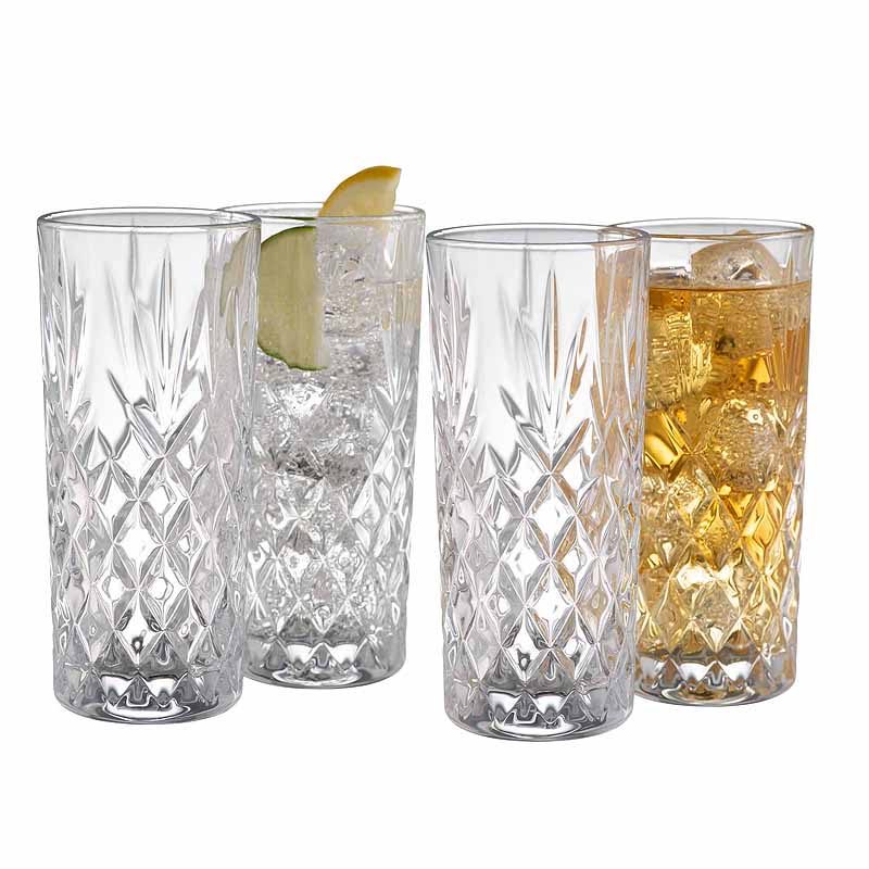 Galway Crystal Renmore HiBall Glass Set of 4 at