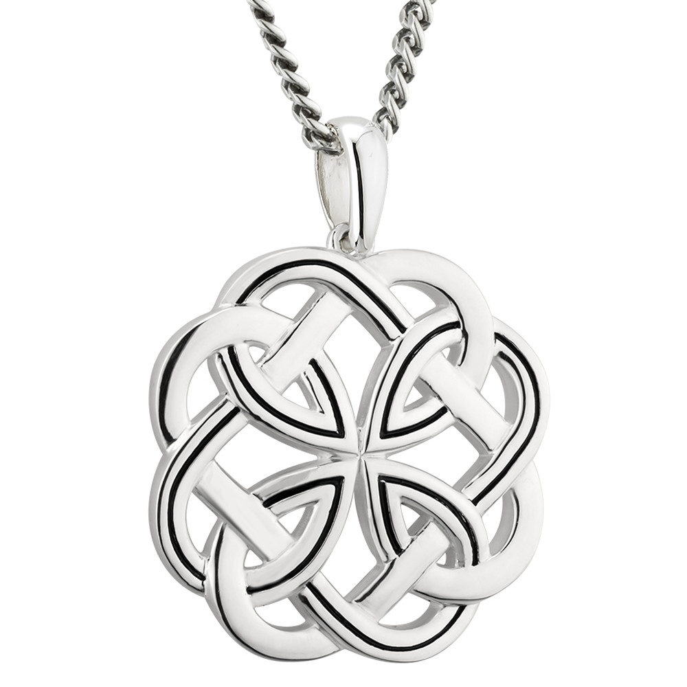 Sterling Silver Large Heavy Celtic Knot 