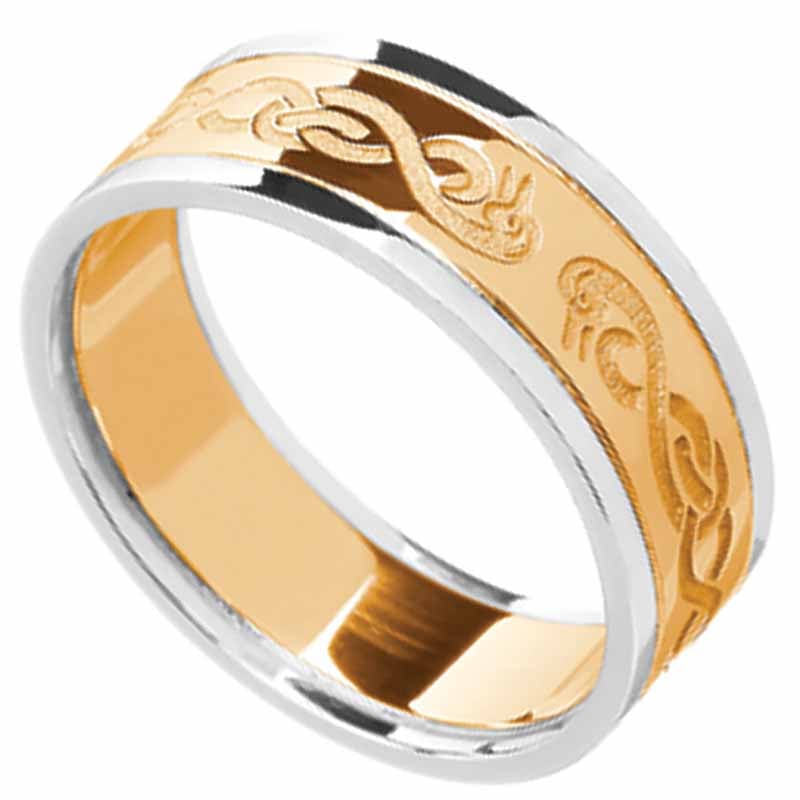 Tungsten Rings for Men Women Gold Wedding Band Sandblasted Dome Edge