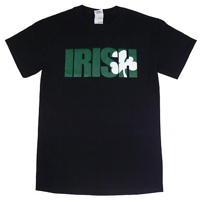 Irish T-Shirt - Irish Shamrock (Black) at IrishShop.com | ASAP885TABK