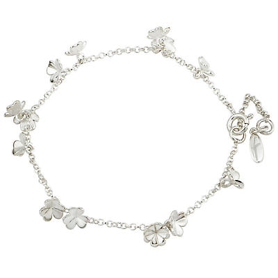 Irish Bracelet - Sterling Silver Fusion Shamrock Bracelet at IrishShop ...