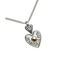 Irish Necklace - Mo Anam Cara My Soul Mate Pendant with Chain - Medium ...