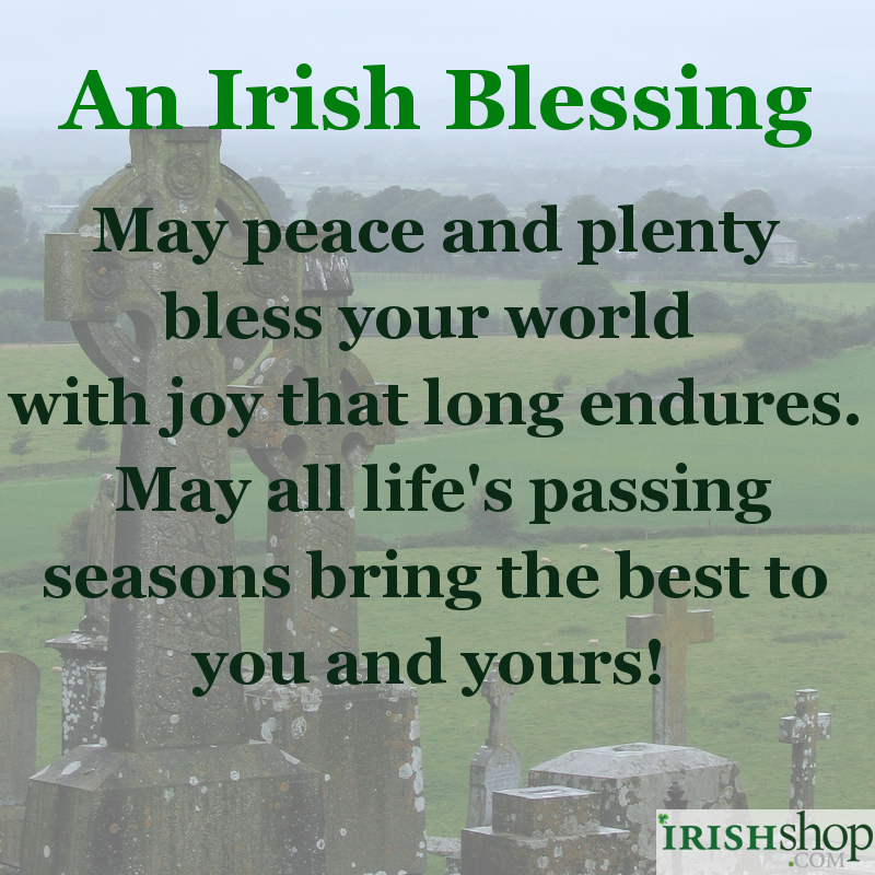 Irish Blessings at IrishShop.com